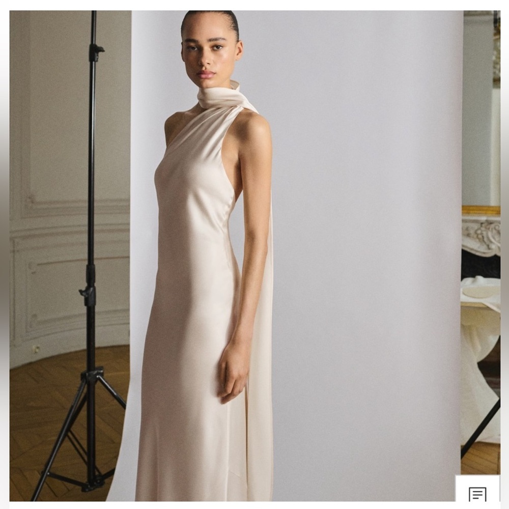 NWT MANGO CAPSULE COLLECTION, BOW NECK DRESS SIZE 4